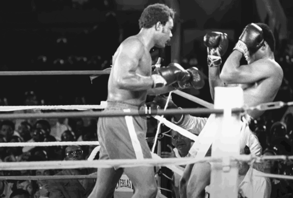 George Foreman vs. Muhammad Ali.