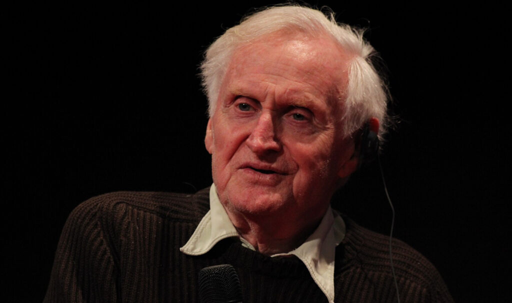 Filmmaker John Boorman during an interview in Paris