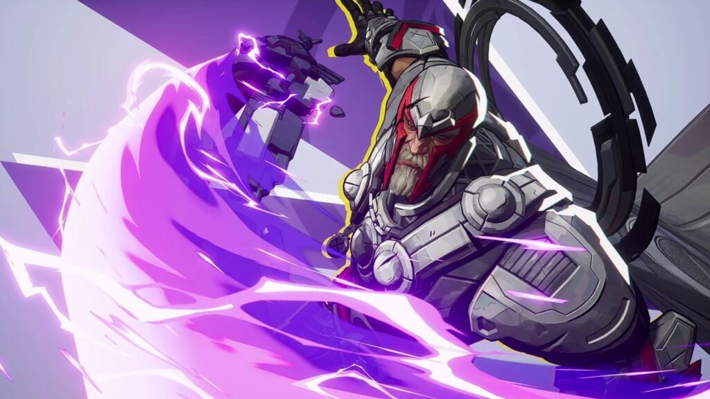 A close-up of Magneto in Marvel Rivals. 