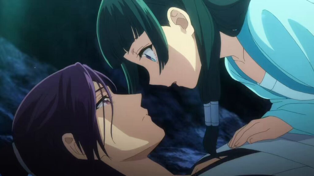 'The Apothecary Diaries' Uses the Most Cliche Anime Tropes to Enhance Its Comedy 11 Maomao and Jinshi share an intimate moment.