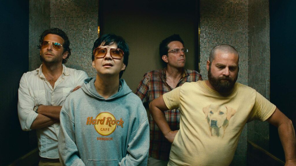 Bradley Cooper, Zach Galifianakis, Ken Jeong, and Ed Helms in The Hangover Part II (2011)