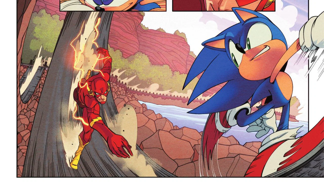 Flash Racing Comic DC×Sonic Crossover: What Happened When the Flash Raced With Sonic?