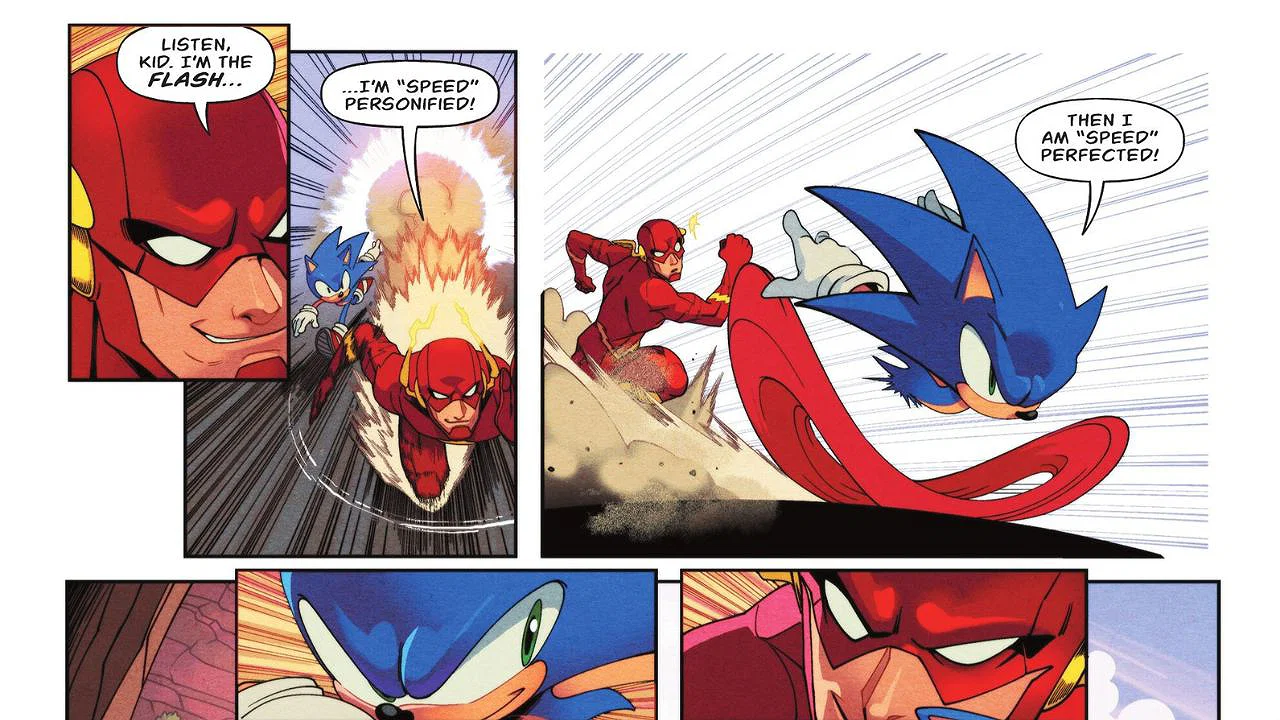 Flash Racing Comic DC×Sonic Crossover: What Happened When the Flash Raced With Sonic?