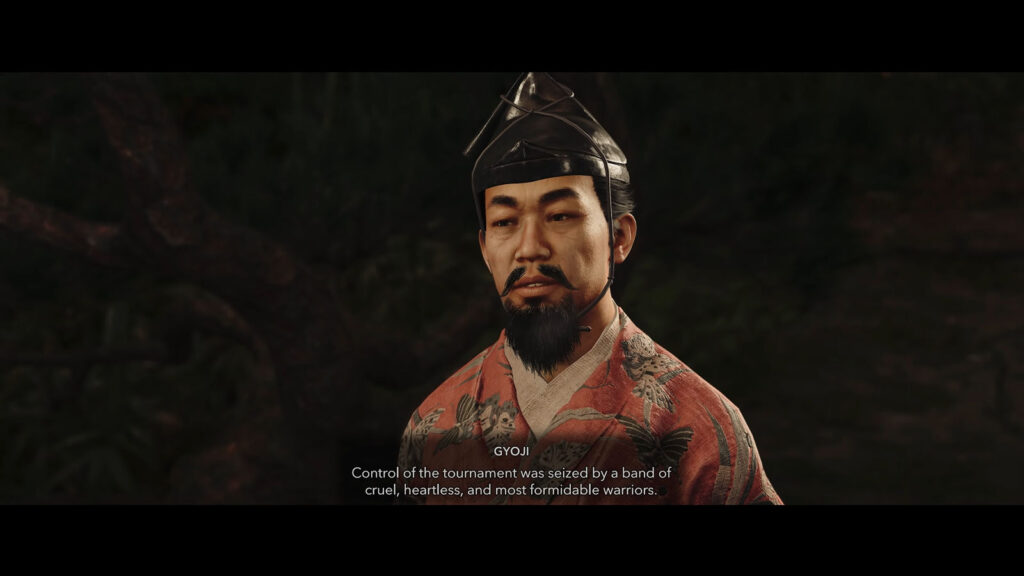 the image shows NPC Gyoji in Assassin's creed Shadows