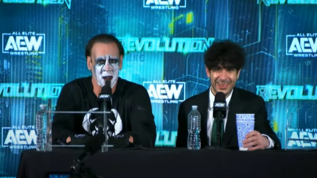 Tony Khan with Sting.