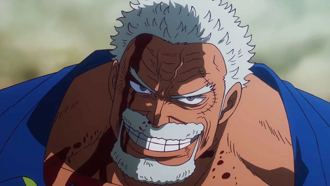 garp in a still from one piece