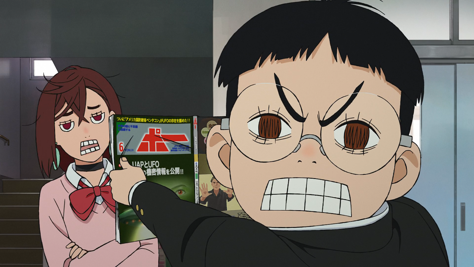 Momo e Okarun em Dandadan