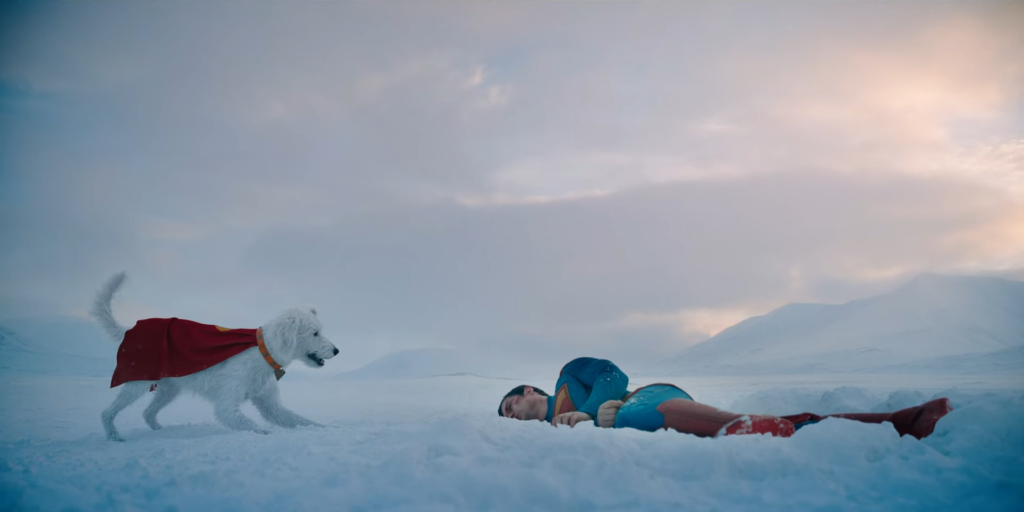 I Am Super Nervous About James Gunn’s Superman’ Movie After Frame by Frame Comparison With Ezra Miller’s ‘The Flash’ 4 Krypto wagging his tail and Superman lays in the snow