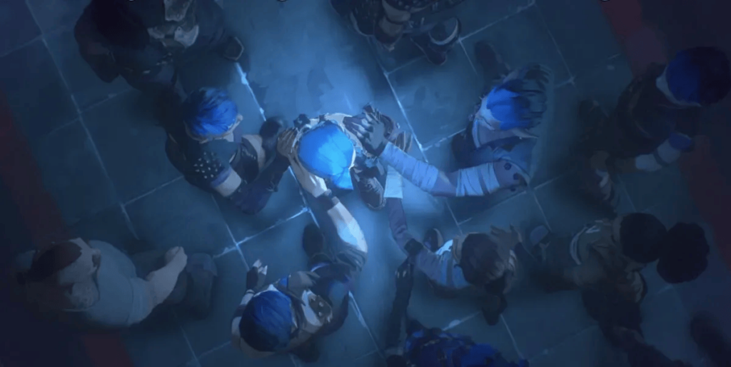 "Certain production formulas have become too rigid": ‘Arcane’ Creator Opens up About the Influence of Animation in France and Japan 2 Zaun's prisoners silently thank Jinx for freeing them in Arcane.