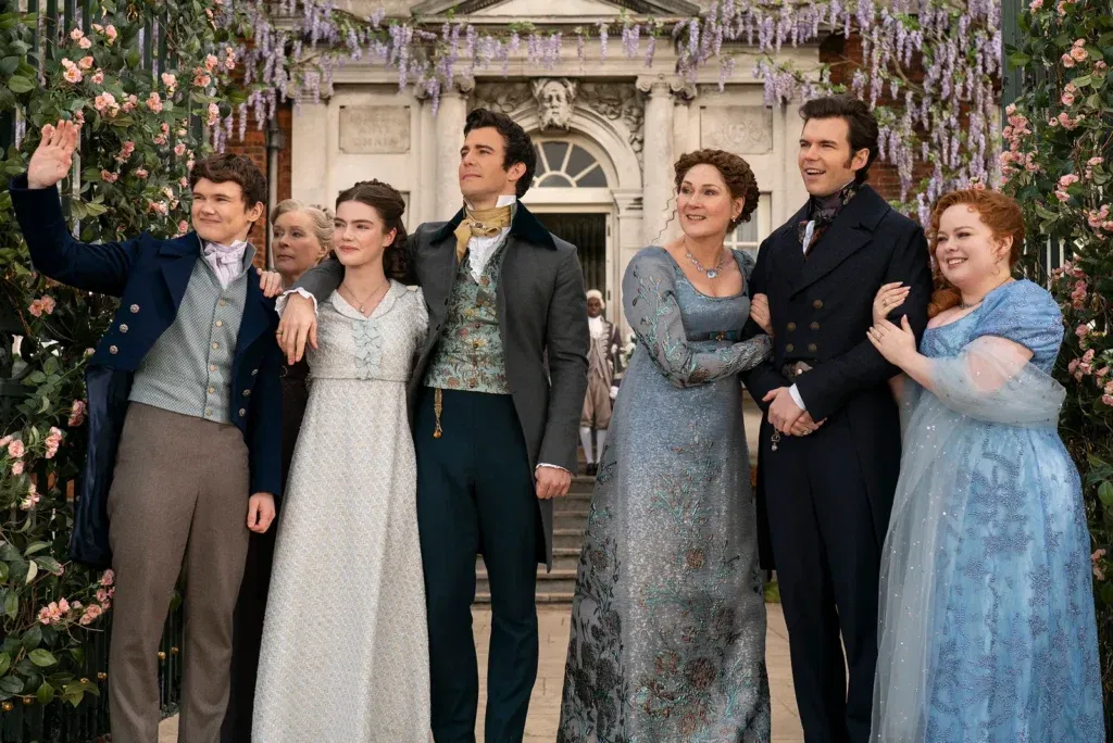 Bridgerton’s Saddest Love Story Deserved a Real Ending, Not a Birthday Hat and a Closed Door 1 The cast of Bridgerton