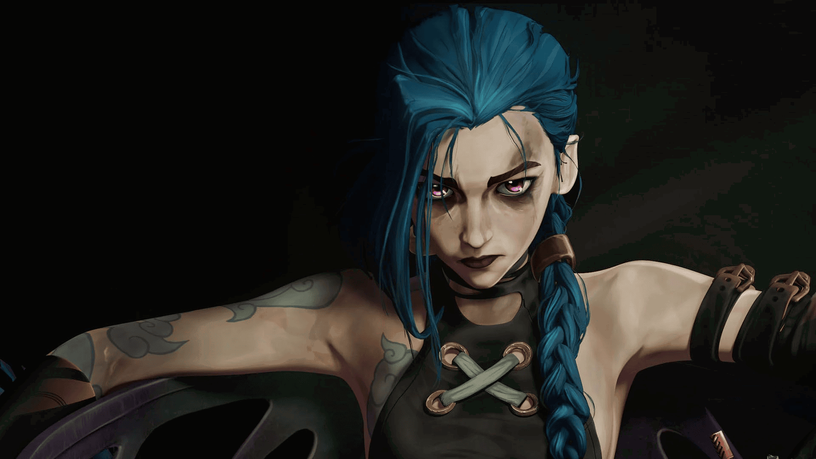 A Key visual for Jinx from Arcane