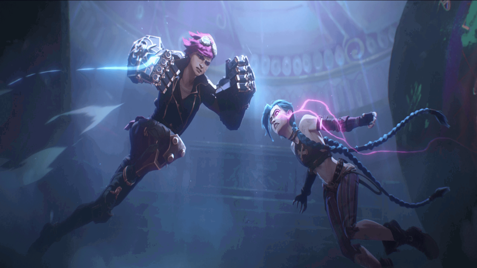 Jinx fighting Vi
