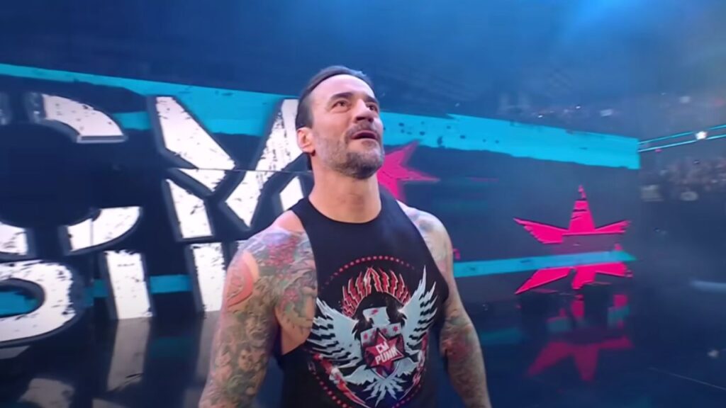 CM Punk making his entrance