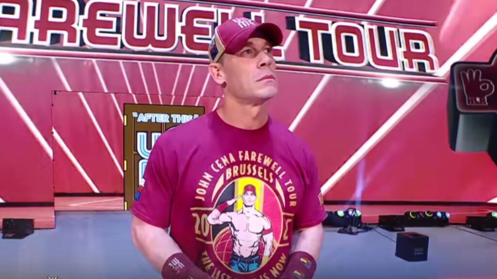 John Cena entering the WWE arena