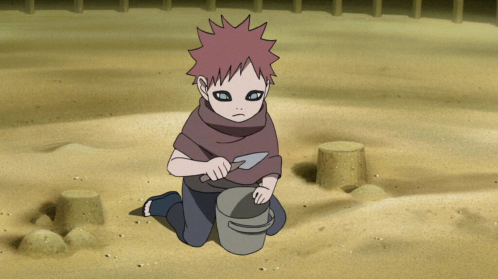 Gaara as a kid from Naruto. 