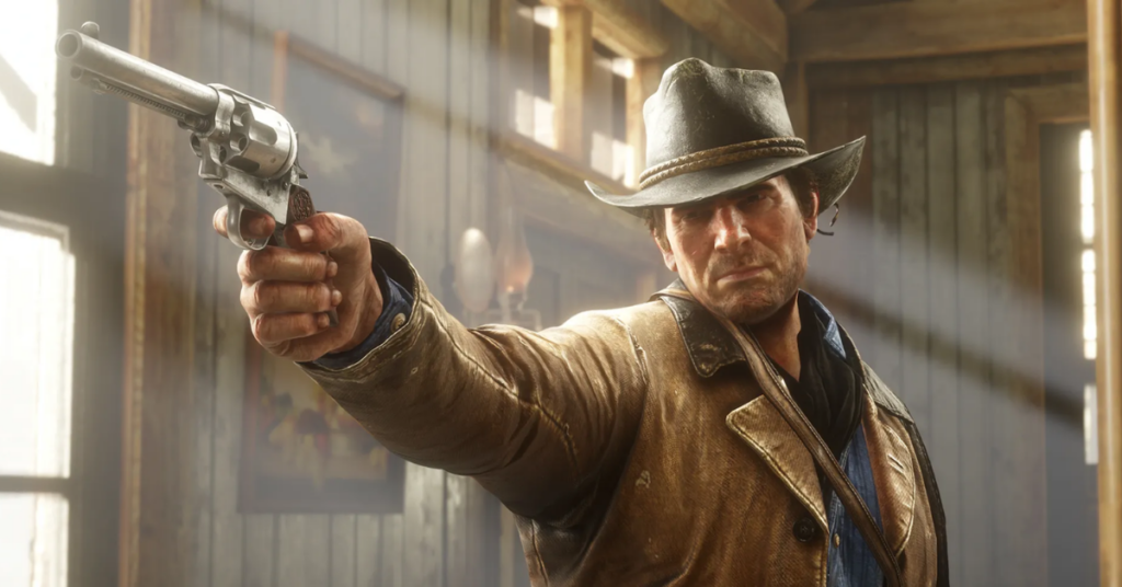 GTA 6 Might Finally Fix This Absurd Feature We’ve All Grown Accustomed To 5 Arthur aiming with a revolver in Red Dead Redemption 2.