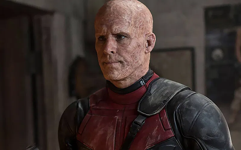 Ryan Reynolds as Deadpool in the film series.