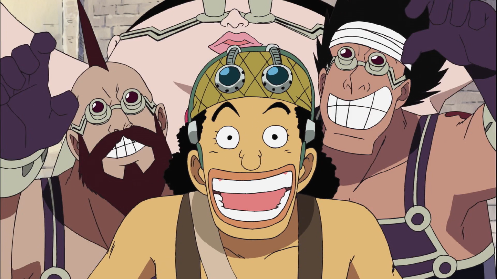 Usopp is ambushed by the Franky Family