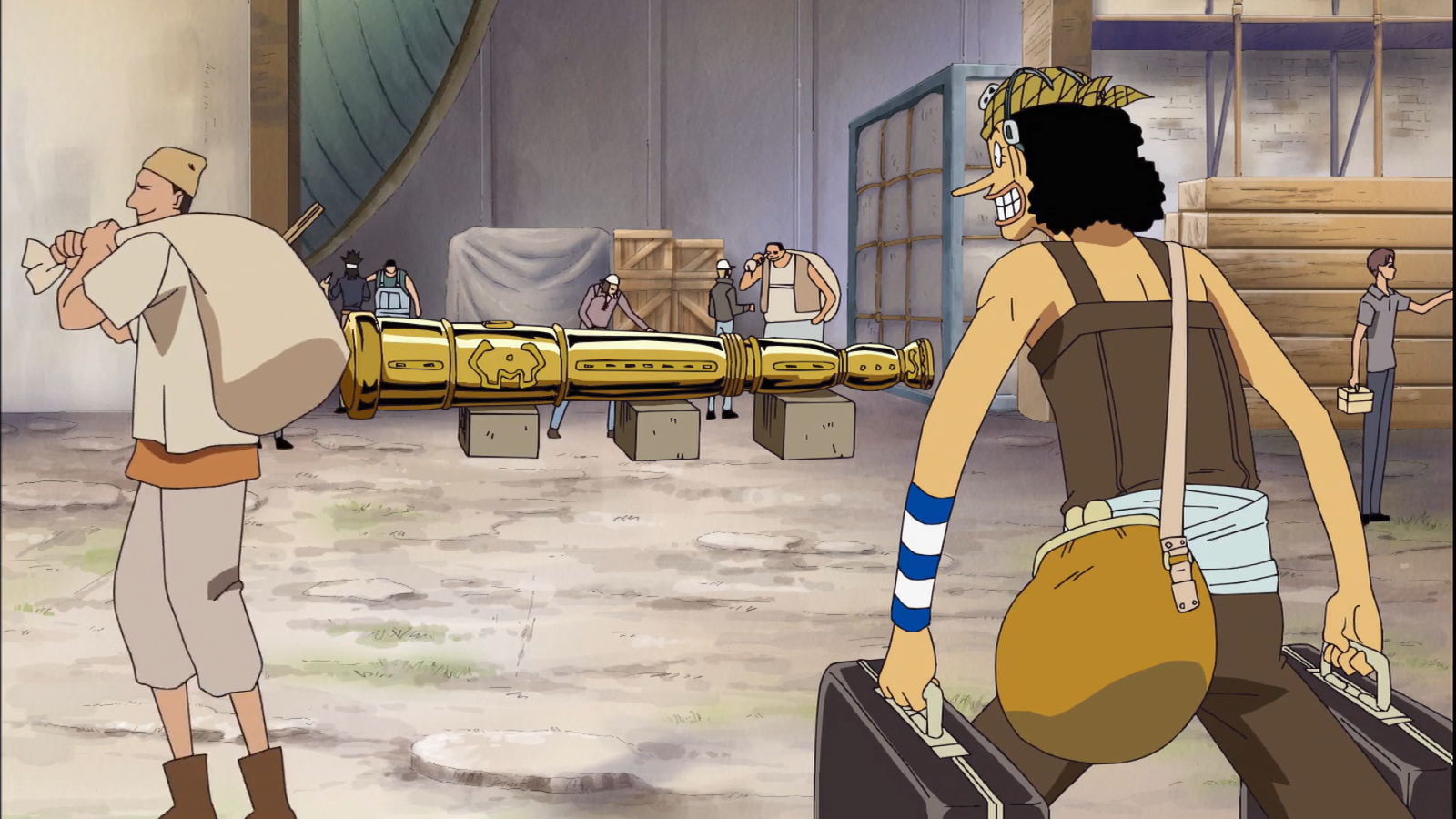 Usopp is seperated from Luffy and Nami