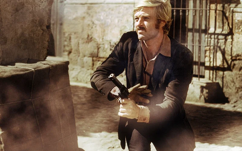 Robert Redford in a still from Butch Cassidy and the Sundance Kid