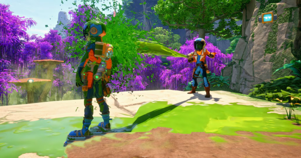 An in-game screenshot from Revenge of the Savage Planet by Racoon Logic
