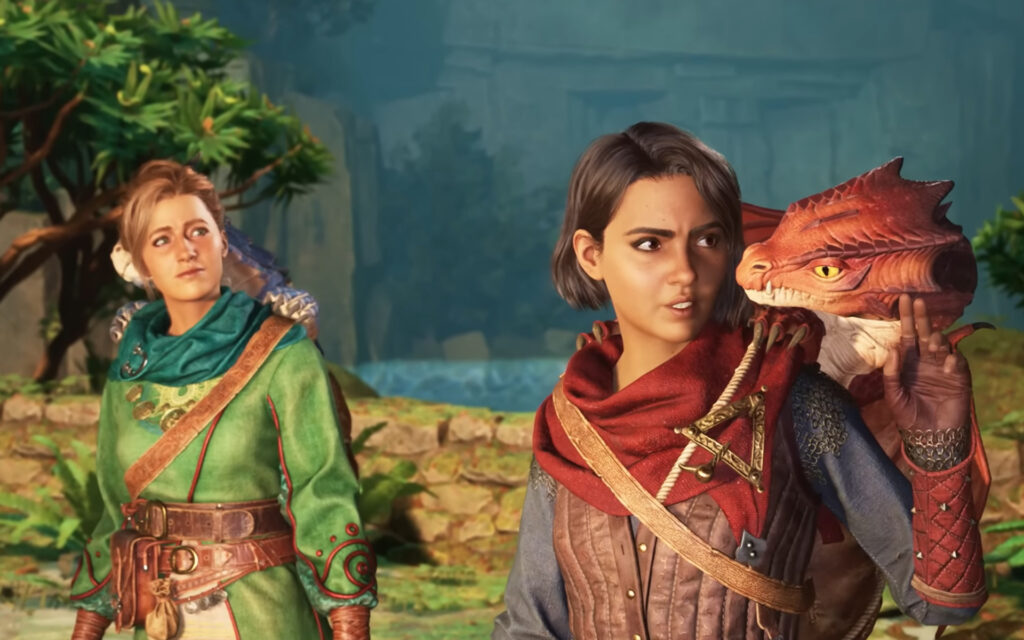How to Easily Set Up Game Share and Game Chat on the Nintendo Switch 2 4 Split Fiction screenshot featuring Mio and Zoe.