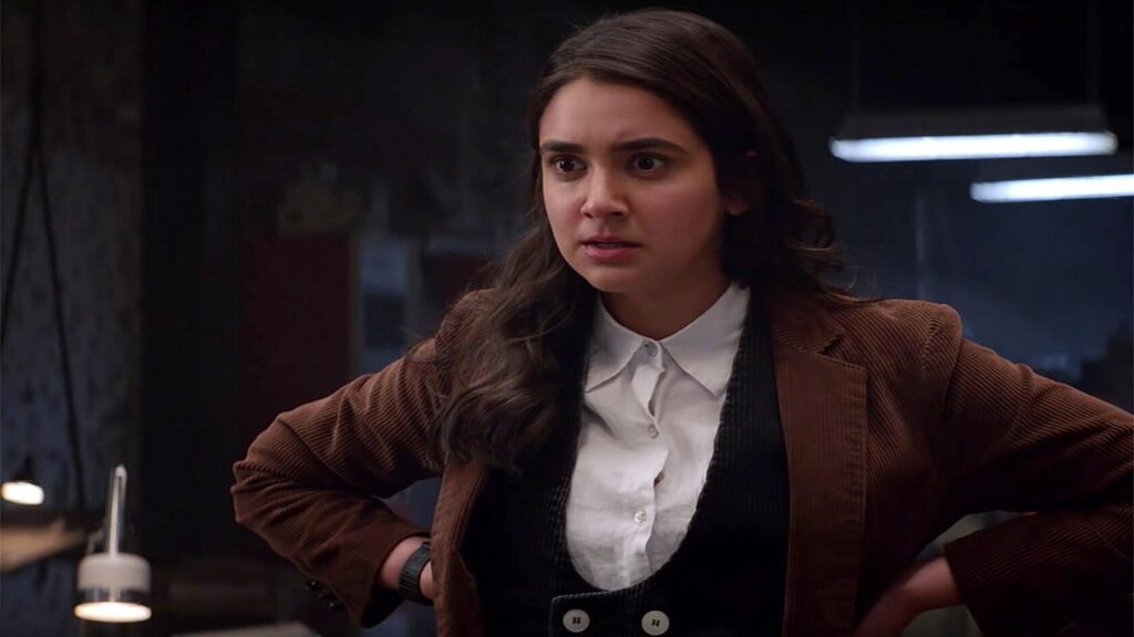 "I gotta throw Sebastian under the bus": A Cranky Sebastian Stan Made a Lot of Changes to Thunderbolts*, Says David Harbour 2 Geraldine Viswanathan with hands on her hip