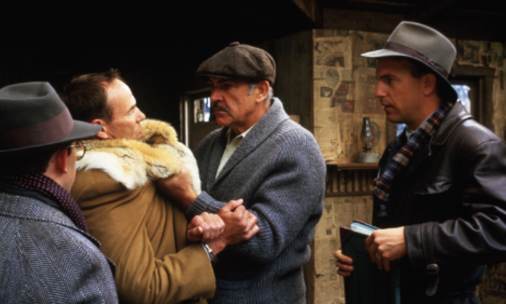 Sean Connery nd Kevin Costner co-starred in 1987's The Untouchables