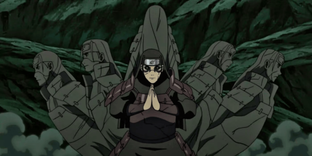 Hashirama uses Wood Release in Naruto Shippiden. 