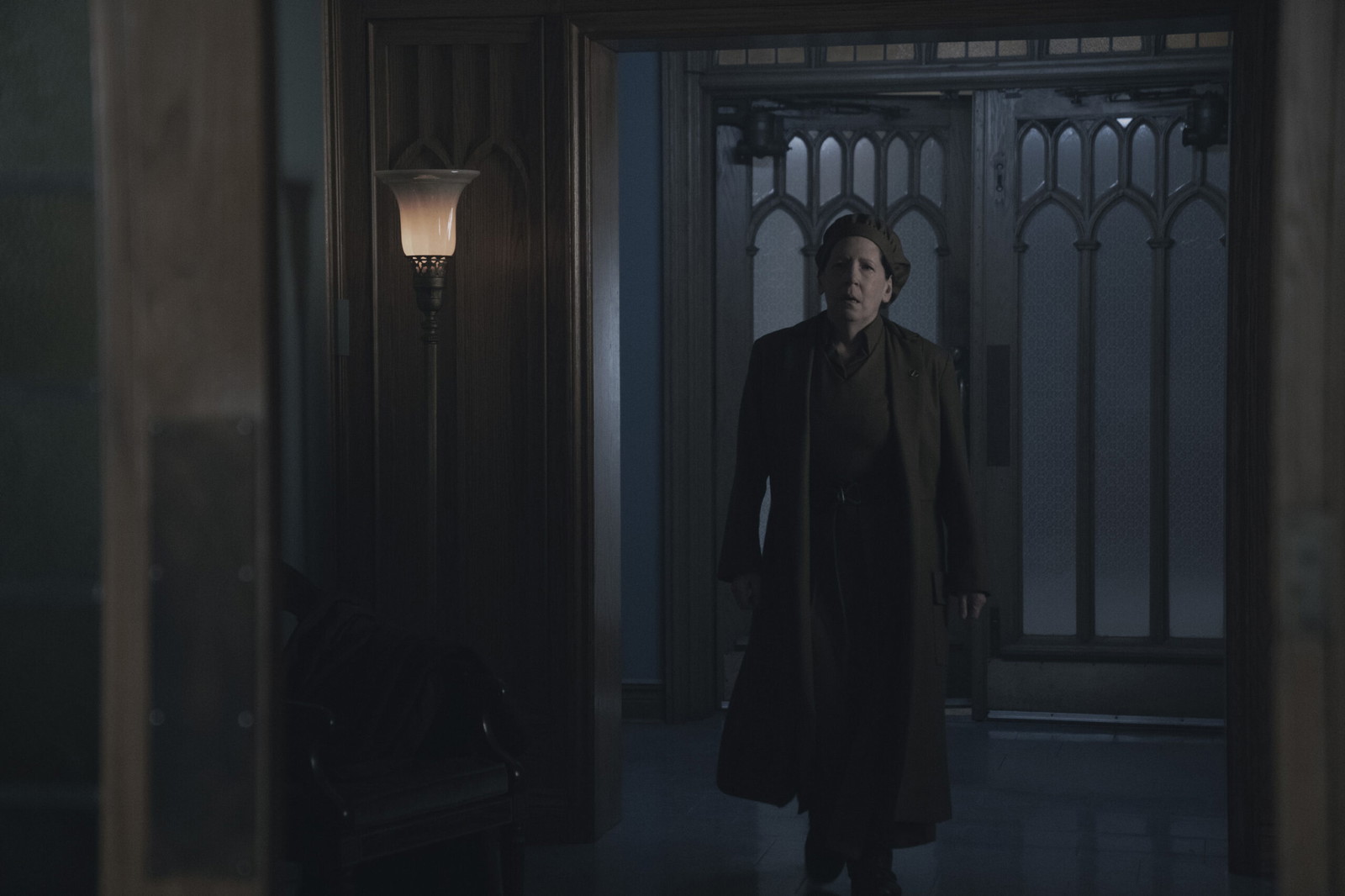 THE HANDMAID'S TALE - “Shattered” - After a shocking revelation, June spirals. Serena plans for a prestigious future. (Disney/Steve Wilkie) ANN DOWD