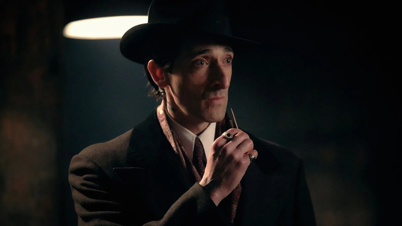 Adrien Brody as Luca Changretta in a still from Peaky Blinders 
