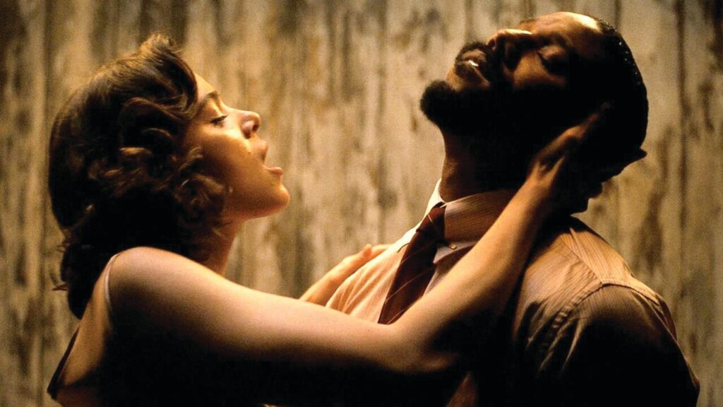 Hailee Steinfeld and Michael B. Jordan in a still from Sinners