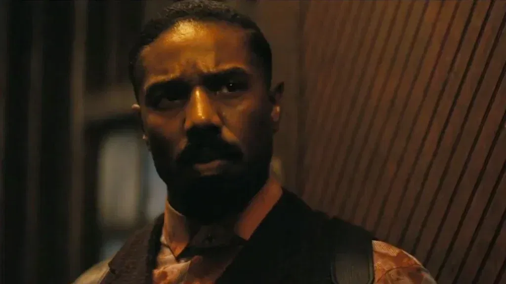 Michael B. Jordan in a still from Sinners