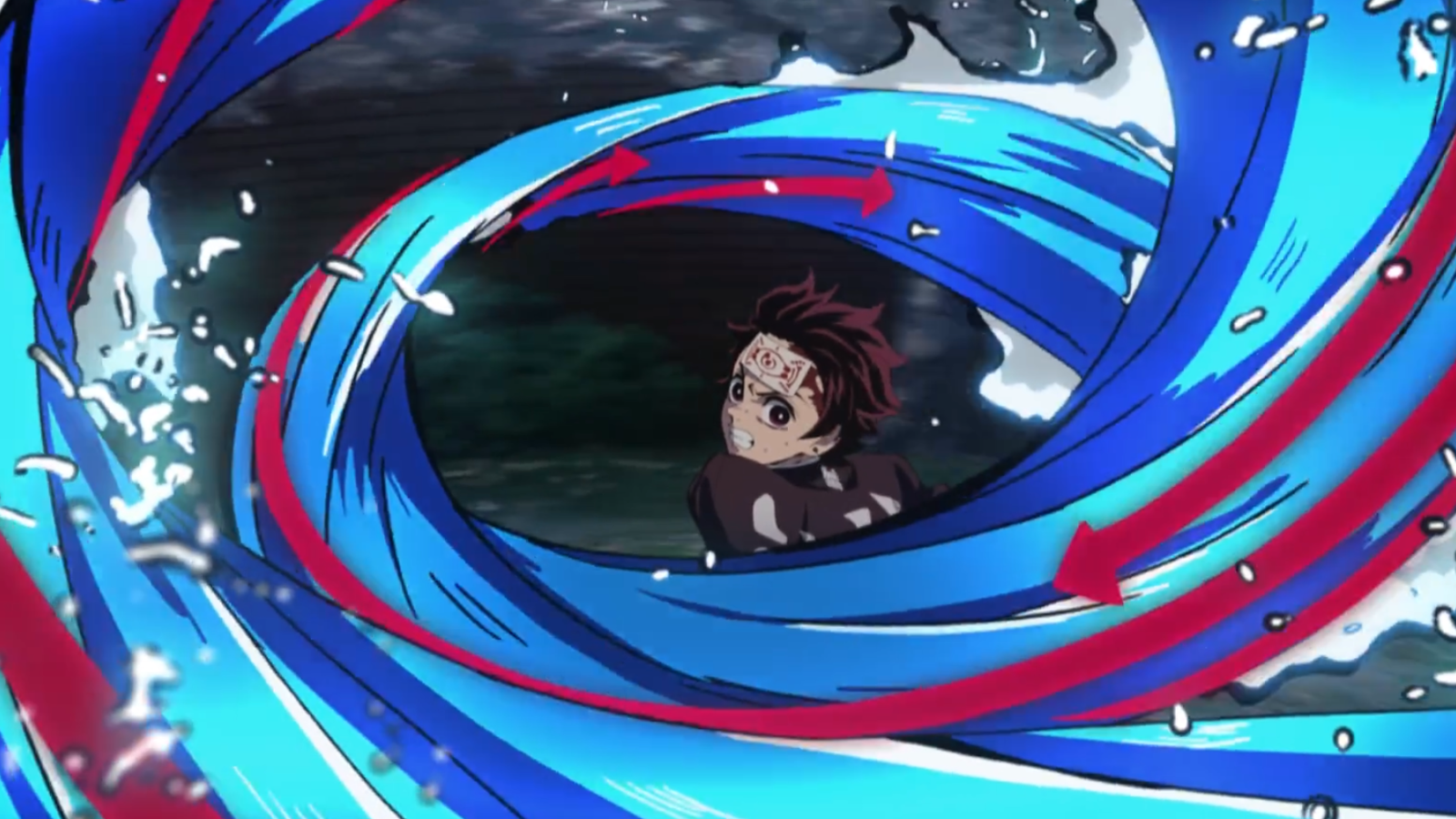 "We don't want to lose": I Know Black Clover Season 5 Animation Will be Peak After What Pierrot Boss Revealed About Demon Slayer 1 The picture shows Tanjiro creating waves using the Water breathing in Demon Slayer