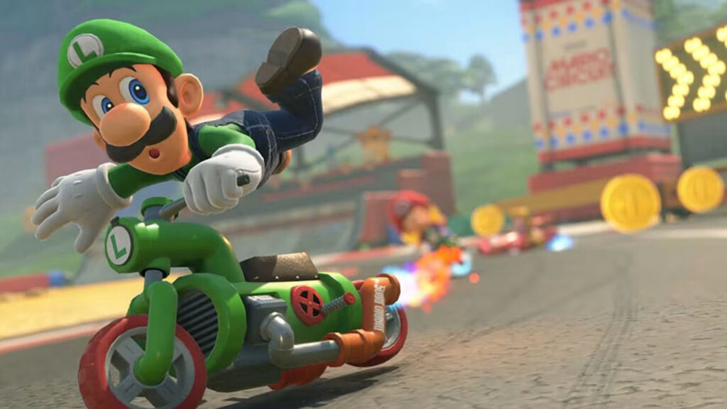 Call Off the Skepticism - Mario Kart World Just Got 10 Hours Deeper Thanks to One Obsessive Racer 7 Luigi barely holding onto his ride in Mario Kart World.