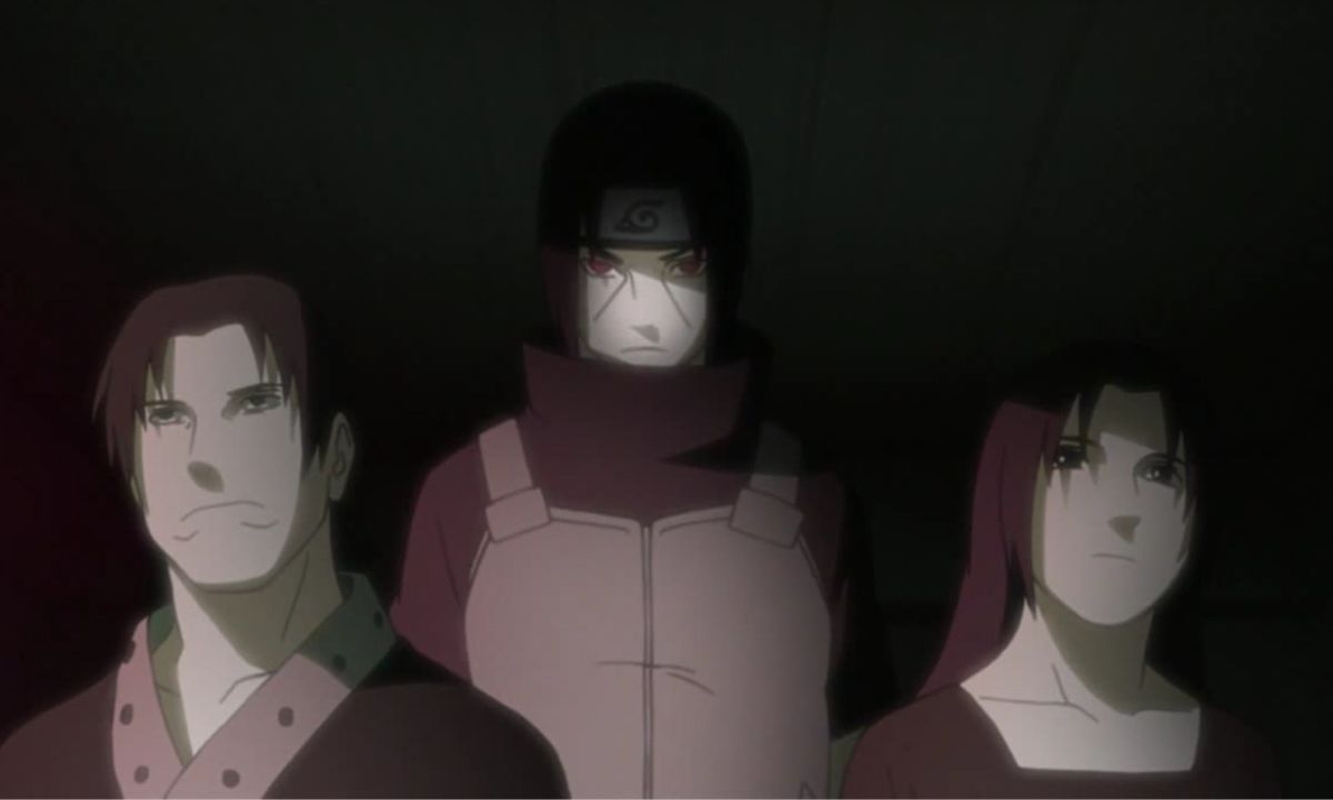 Itachi giết cha mẹ mình trong Naruto.
