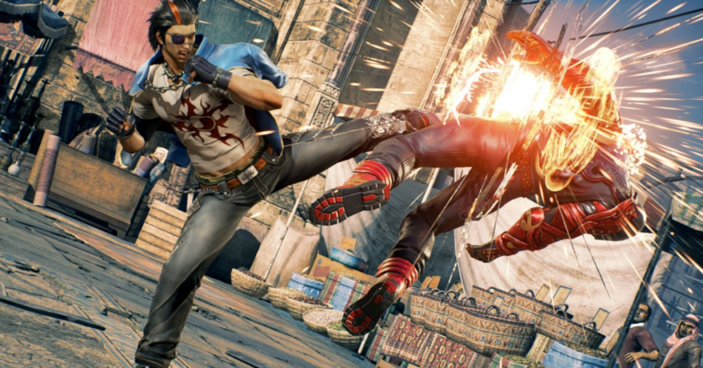 I Can’t Be the Only One Getting Major Collab Vibes From Bandai Namco’s Expedition 33 Tease 5 Two characters fighting each other in Bandai Namco's Tekken game.