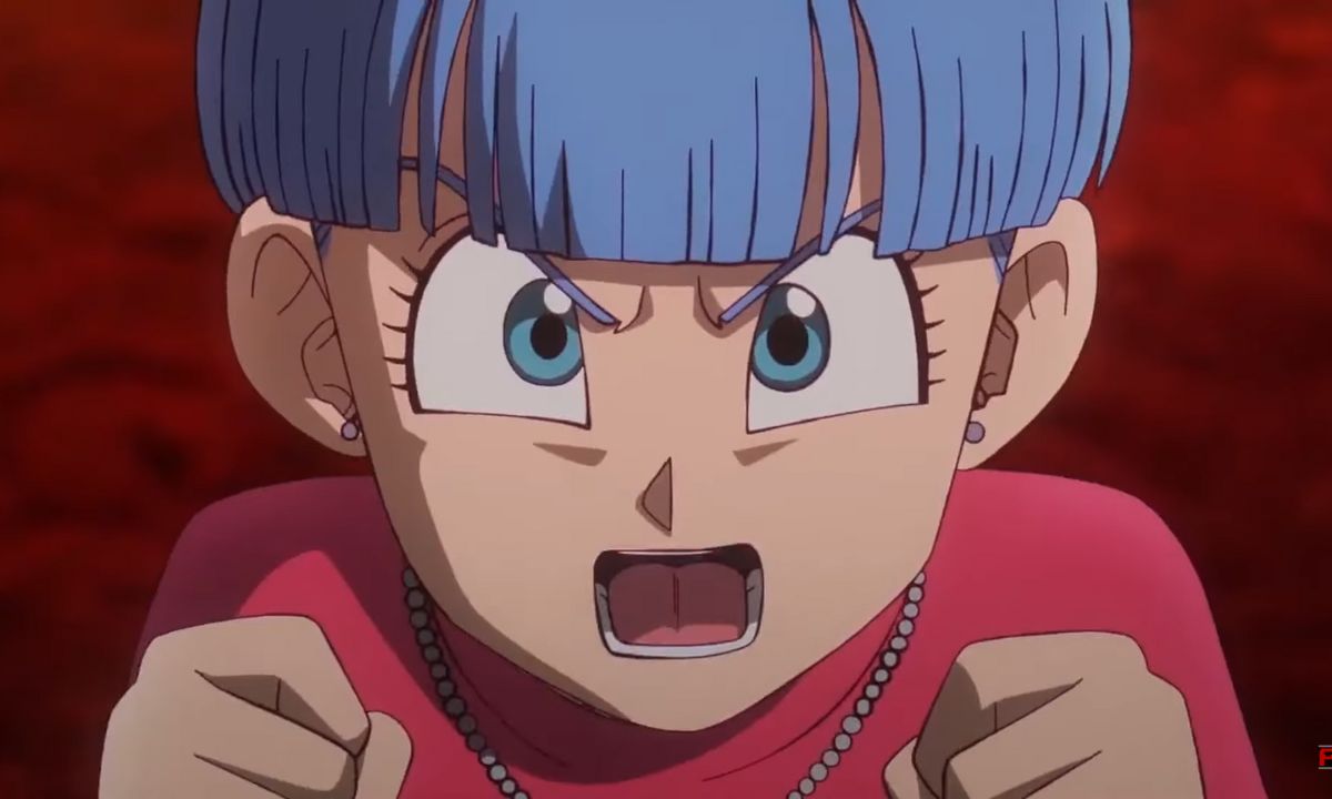 Bulma threatening Vegeta in Dragon Ball DAIMA