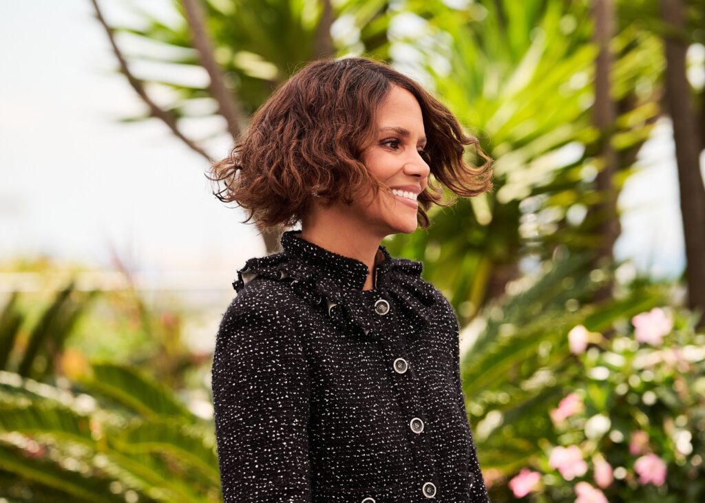 Halle Berry in a simple black dress at the Cannes Film Festival 2025.