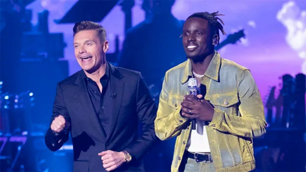 Jamal Roberts with Ryan Seacrest