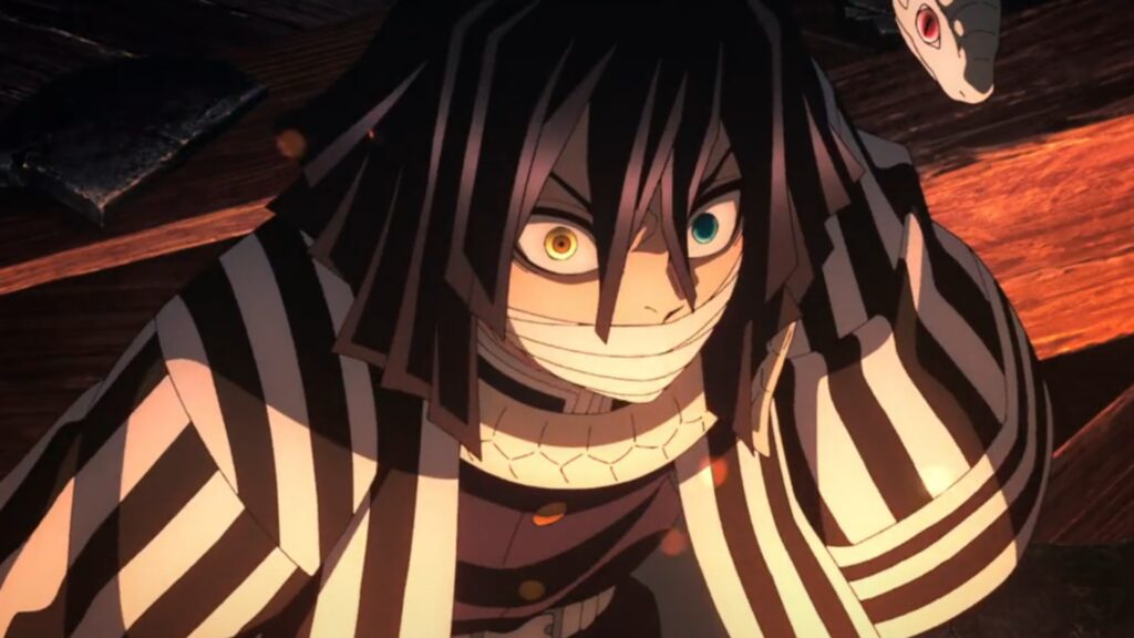 One Major Flaw in ‘Demon Slayer’ Leaves Many of Its Characters Feeling Hollow 4 The picture shows Obanai and hes sweating but looks furious in Demon Slayer