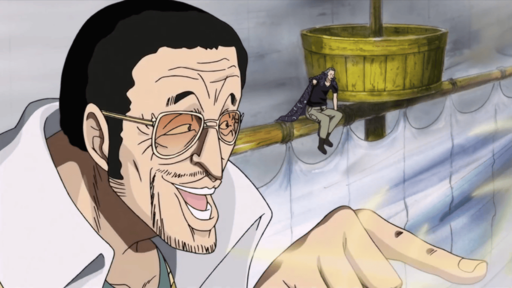 Benn Beckman stops Kizaru in One Piece.