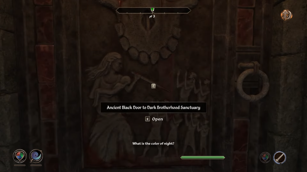 A player during the Dark Brotherhood questline in the Oblivion Remaster.