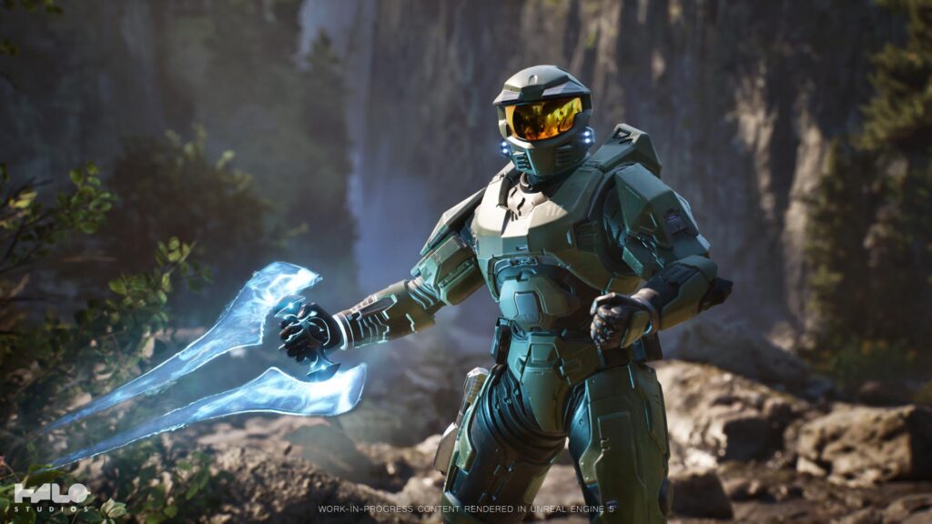 Xbox Games Showcase 2025: When and Where to Tune In 5 A screenshot from Halo running on Unreal Engine 5, featuring Master Chief wearing the Combat Evolved armor.