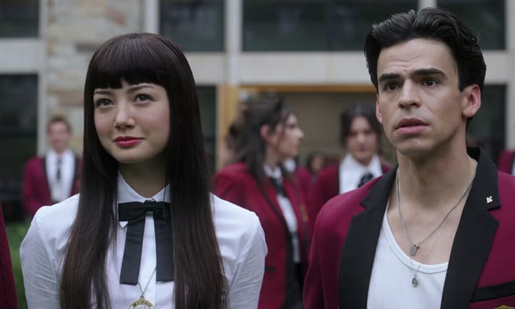 Yumeko and Michael standing together in Bet Season 1