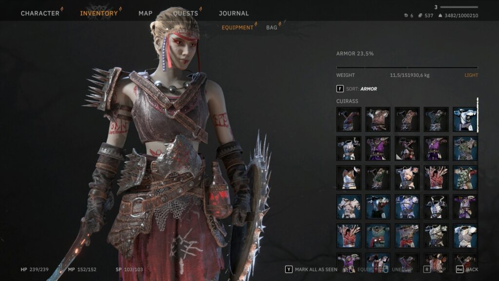 Screenshot from Tainted Grail: The Fall of Avalon 