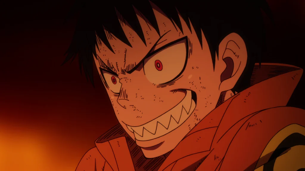 ‘Fire Force’ Makes It Impossible for You to Forget One of Its Worst Characters 3 shinra laughs like a devil