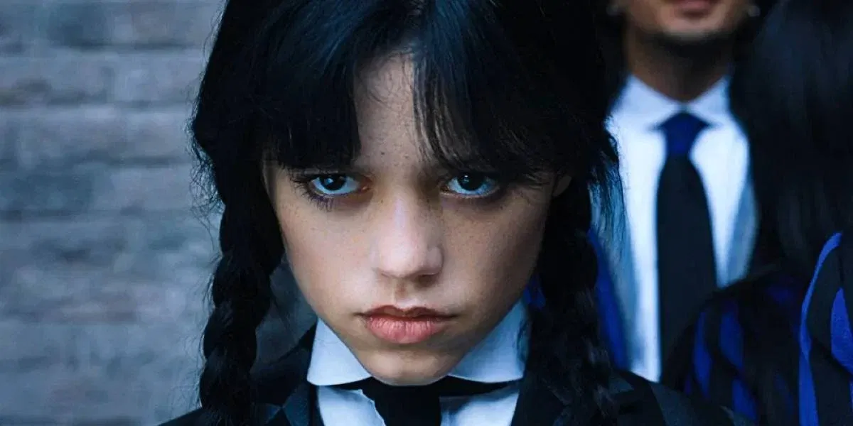 Jenna Ortega as Wednesday Addams in a still from Wednesday