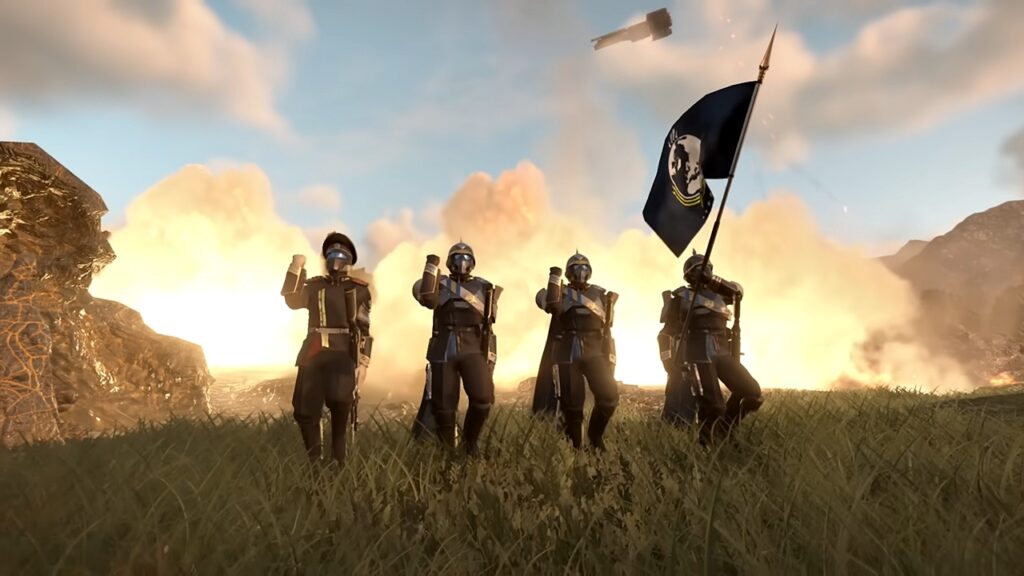 Helldivers 2’s Latest Major Order Pulls off a StarCraft Throwback in the Best Way Possible 13 The image shows the co-op emote in helldivers 2