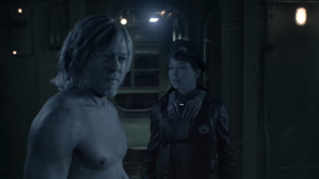How a Shocking Death Scare Fueled Death Stranding 2’s Biggest Buzz Yet 4 A close-up of Norman Reedus as Sam Porter Bridges in Death Stranding 2 cutscene.